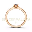 Ékszerpalota eljegyzési gyűrű 0,2ct G/VS gyémánttal BRK635 rozé arany