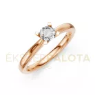 Ékszerpalota eljegyzési gyűrű 0,25ct H/SI gyémánttal BRK635 rozé arany