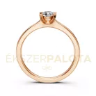 Ékszerpalota eljegyzési gyűrű 0,3ct G/VS gyémánttal BRK635 rozé arany