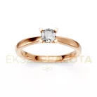 Ékszerpalota eljegyzési gyűrű 0,3ct G/VS gyémánttal BRK635 rozé arany
