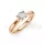 Ékszerpalota eljegyzési gyűrű 0,4ct G/VS gyémánttal BRK635 rozé arany