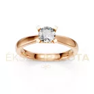 Ékszerpalota eljegyzési gyűrű 0,5ct G/VS gyémánttal BRK635 rozé arany