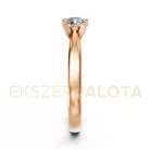 Ékszerpalota eljegyzési gyűrű 0,5ct H/SI gyémánttal BRK635 rozé arany