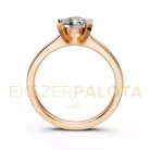 Ékszerpalota eljegyzési gyűrű 0,8ct G/VS gyémánttal BRK635 rozé arany