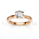 Ékszerpalota eljegyzési gyűrű 0,8ct G/VS gyémánttal BRK635 rozé arany