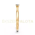 Ékszerpalota eljegyzési gyűrű 0,1ct gyémánttal BRK635 sárga arany