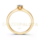 Ékszerpalota eljegyzési gyűrű 0,2ct gyémánttal BRK635 sárga arany