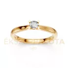 Ékszerpalota eljegyzési gyűrű 0,2ct gyémánttal BRK635 sárga arany