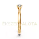 Ékszerpalota eljegyzési gyűrű 0,25ct gyémánttal BRK635 sárga arany