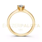 Ékszerpalota eljegyzési gyűrű 0,3ct G/VS gyémánttal BRK635 sárga arany