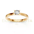 Ékszerpalota eljegyzési gyűrű 0,3ct gyémánttal BRK635 sárga arany