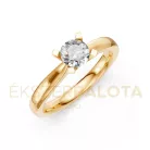 Ékszerpalota eljegyzési gyűrű 0,4ct G/VS gyémánttal BRK635 sárga arany