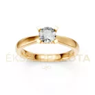 Ékszerpalota eljegyzési gyűrű 0,4ct gyémánttal BRK635 sárga arany