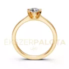 Ékszerpalota eljegyzési gyűrű 0,5ct G/VS gyémánttal BRK635 sárga arany