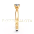 Ékszerpalota eljegyzési gyűrű 0,5ct gyémánttal BRK635 sárga arany