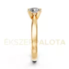 Ékszerpalota eljegyzési gyűrű 0,8ct H/SI gyémánttal BRK635 sárga arany
