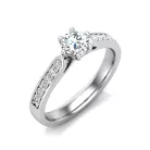 Ékszerpalota eljegyzési gyűrű 0,4ct G/VS gyémánttal BRK636 platina