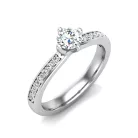 Ékszerpalota eljegyzési gyűrű 0,3ct G/VS gyémánttal BRK637 platina