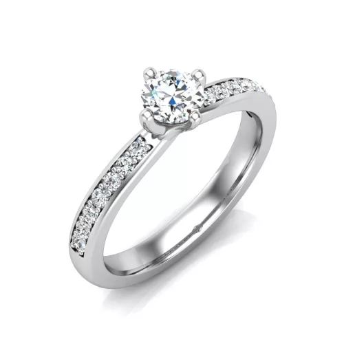 Ékszerpalota eljegyzési gyűrű 0,3ct G/VS gyémánttal BRK637 platina