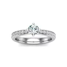 Ékszerpalota eljegyzési gyűrű 0,3ct G/VS gyémánttal BRK637 platina