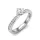 Ékszerpalota eljegyzési gyűrű 0,3ct H/SI gyémánttal BRK637 platina