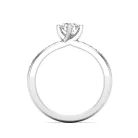 Ékszerpalota eljegyzési gyűrű 0,3ct H/SI gyémánttal BRK637 platina