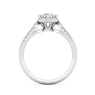 Ékszerpalota eljegyzési gyűrű 0,5ct gyémánttal BRK638 fehér arany