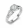 Ékszerpalota eljegyzési gyűrű 0,5ct G/VS gyémánttal BRK638 platina