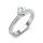 Ékszerpalota eljegyzési gyűrű 0,5ct H/SI gyémánttal BRK639 platina