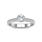 Ékszerpalota eljegyzési gyűrű 0,5ct gyémánttal BRK639 platina