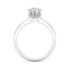 Ékszerpalota eljegyzési gyűrű 0,5ct G/VS gyémánttal BRK639 sárga arany