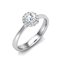   Ékszerpalota eljegyzési gyűrű 0,4ct gyémánttal BRK640 platina