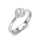 Ékszerpalota eljegyzési gyűrű 0,4ct gyémánttal BRK640 platina