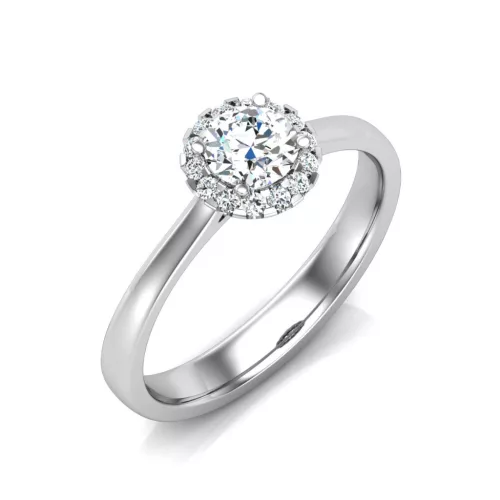 Ékszerpalota eljegyzési gyűrű 0,4ct gyémánttal BRK640 platina