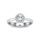 Ékszerpalota eljegyzési gyűrű 0,4ct gyémánttal BRK640 platina