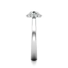Ékszerpalota eljegyzési gyűrű 0,4ct gyémánttal BRK640 platina