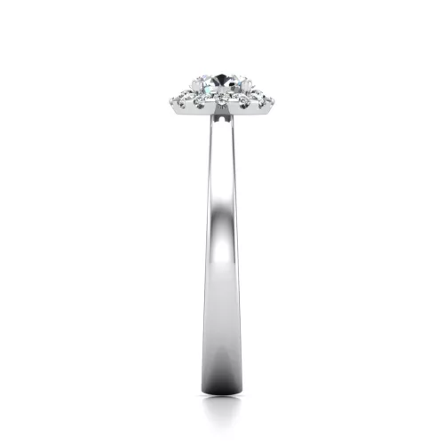 Ékszerpalota eljegyzési gyűrű 0,4ct gyémánttal BRK640 platina