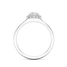 Ékszerpalota eljegyzési gyűrű 0,4ct gyémánttal BRK640 platina