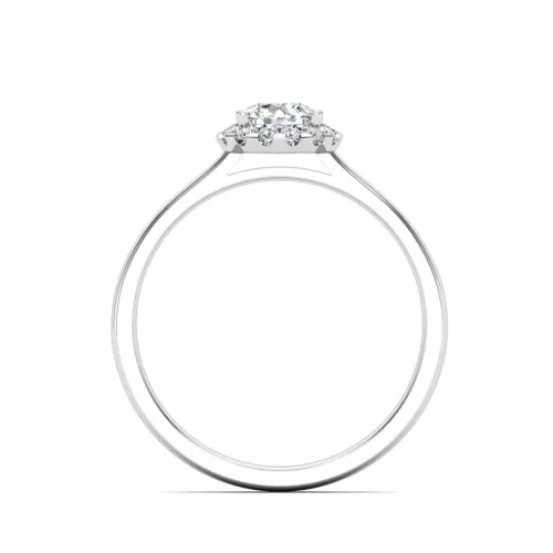 Ékszerpalota eljegyzési gyűrű 0,4ct gyémánttal BRK640 platina