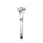 Ékszerpalota eljegyzési gyűrű 0,4ct G/VS gyémánttal BRK641 platina