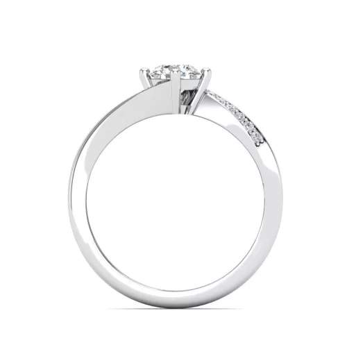 Ékszerpalota eljegyzési gyűrű 0,4ct G/VS gyémánttal BRK641 sárga arany