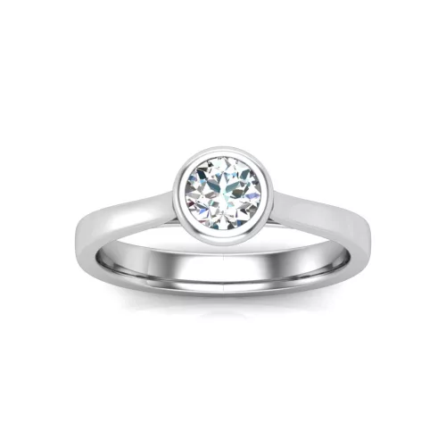 Ékszerpalota eljegyzési gyűrű 0,3ct G/VS gyémánttal BRK642 platina