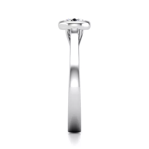 Ékszerpalota eljegyzési gyűrű 0,3ct G/VS gyémánttal BRK642 platina
