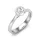 Ékszerpalota eljegyzési gyűrű 0,3ct H/SI gyémánttal BRK642 platina