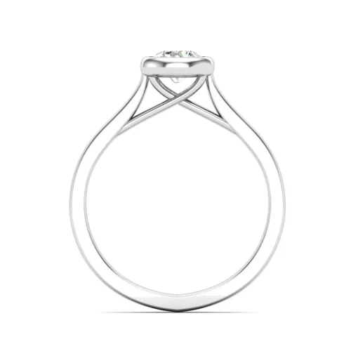Ékszerpalota eljegyzési gyűrű 0,3ct H/SI gyémánttal BRK642 platina
