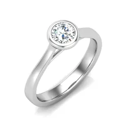   Ékszerpalota eljegyzési gyűrű 0,3ct gyémánttal BRK642 platina