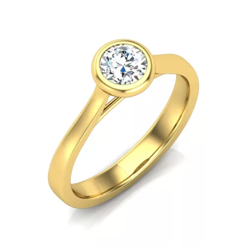Ékszerpalota eljegyzési gyűrű 0,3ct G/VS gyémánttal BRK642 sárga arany