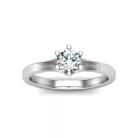 Ékszerpalota eljegyzési gyűrű 0,5ct H/SI gyémánttal BRK643 fehér arany
