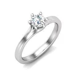   Ékszerpalota eljegyzési gyűrű 0,5ct gyémánttal BRK643 fehér arany