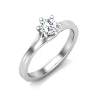Ékszerpalota eljegyzési gyűrű 0,5ct G/VS gyémánttal BRK643 platina